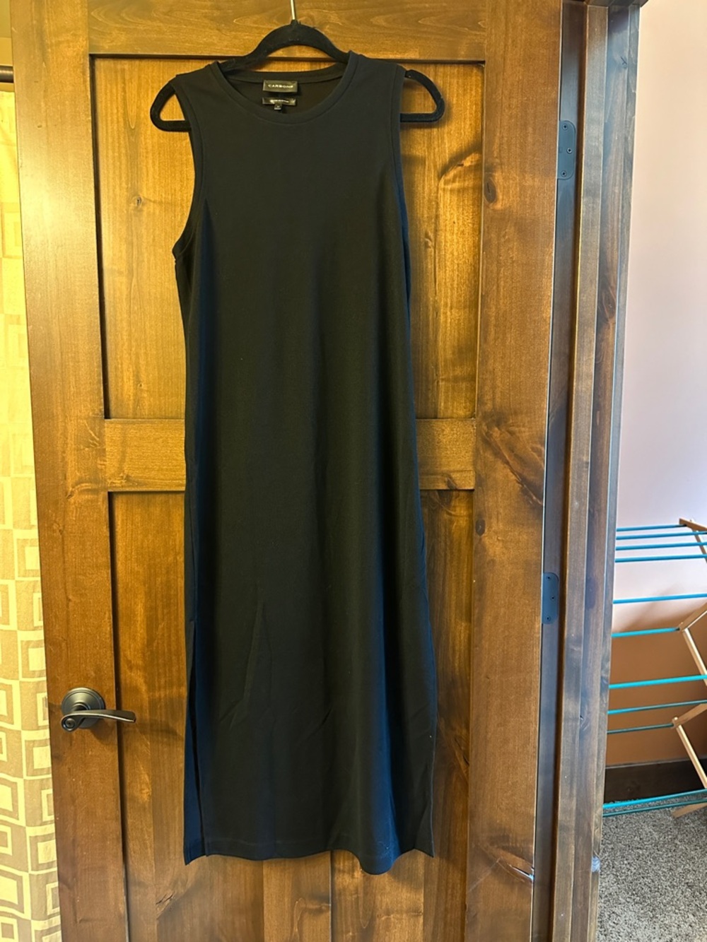 Carbon38 Black Sheer Sleeveless cover up Maxi Dress